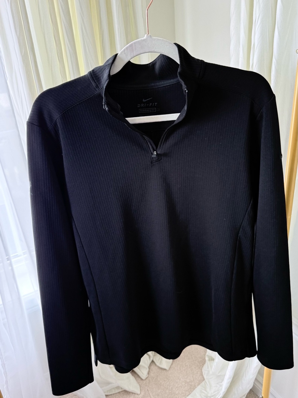 Nike Men’s Black Dri-FIT Half-Zip Performance Pullover